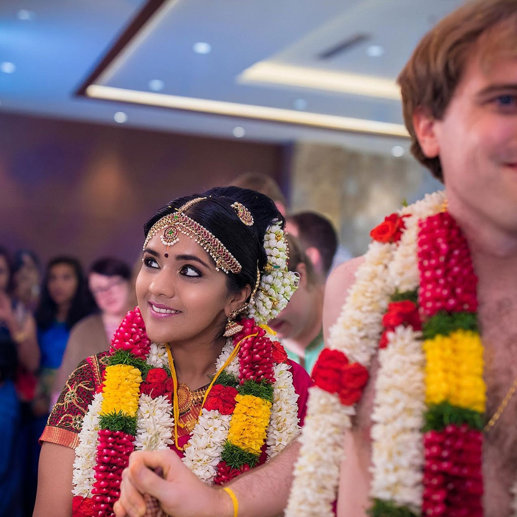 Passport with visas representing NRI marriage documentation